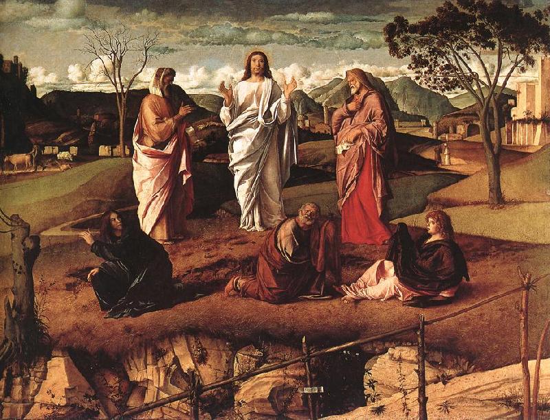 BELLINI, Giovanni Transfiguration of Christ fdr